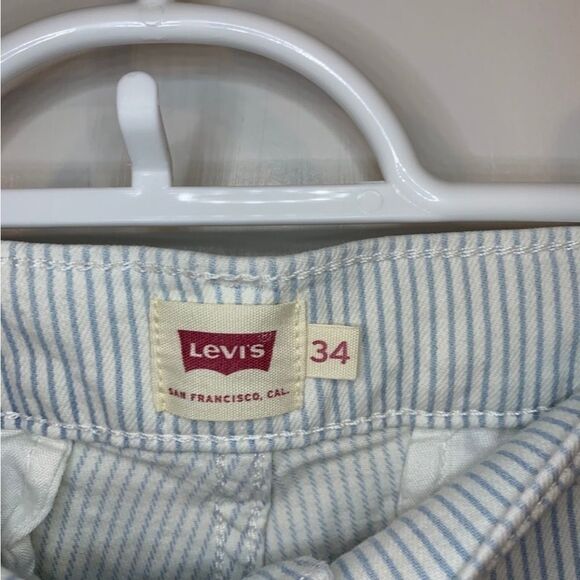 Levi’s Size‎ 34 Blue and White Shorts - Picture 3 of 5